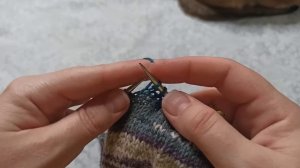 Попетельный МК. Носки из толстой пряжи с контрастной пяткой ОТ СКУКИ 2.0