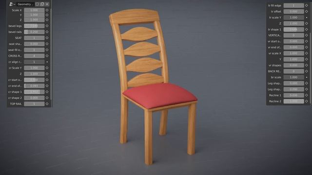 Procedural chair with blender's geometry nodes смотреть онлайн