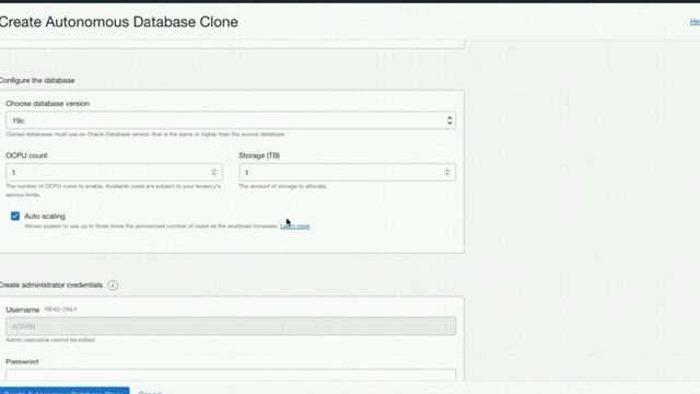 Cloning an Autonomous Database смотреть онлайн