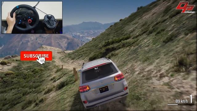 Toyota Land Cruiser VXR 200 - Realistic Offroading | GTA 5 | Logitech G29 Gameplay смотреть онлайн