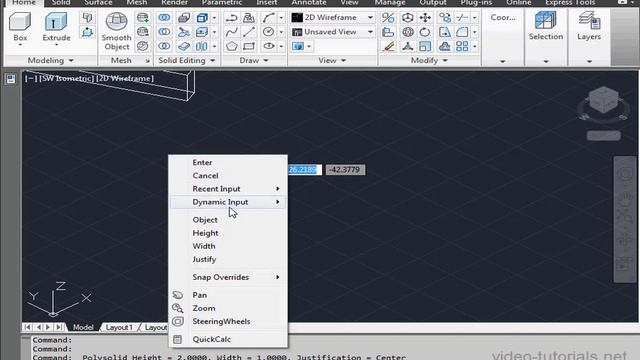 AutoCad 3d Modeling 16 ( Polysolid ) смотреть онлайн