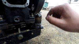 замена масла на тяжелом мотоблоке