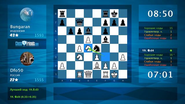Chess Game Analysis: Dfo50 - Bungaran : 1-0 (By ChessFriends.com) смотреть онлайн