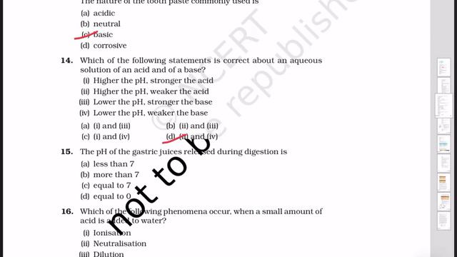 Class 10 science NCERT EXEMPLAR PROBLEM SOLUTION CHAPTER -2 ACID,BASES AND SALTS смотреть онлайн