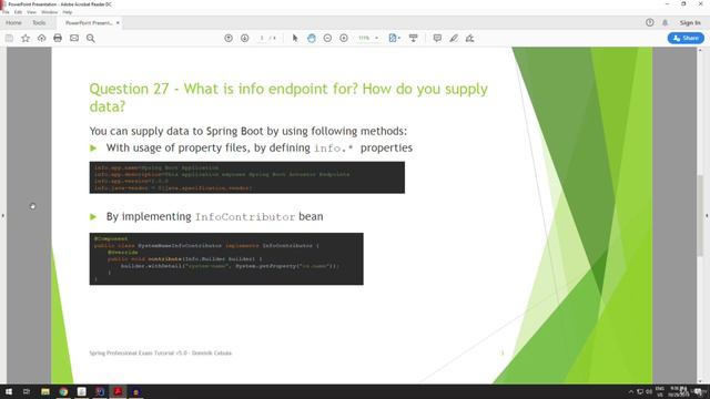 27. What is info endpoint for how do you supply data смотреть онлайн