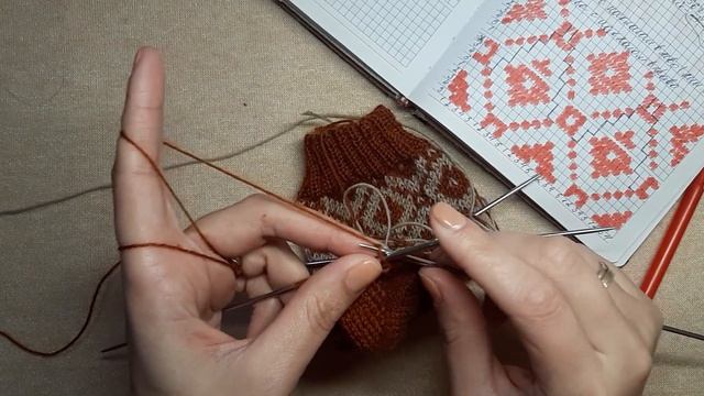 ЖАККАРДОВЫЕ НОСКИ С КЛИНОМ ПОДЬЕМА. ПОШАГОВЫЙ МК смотреть онлайн