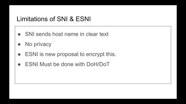 SNI Limitation and Invention of ESNI смотреть онлайн
