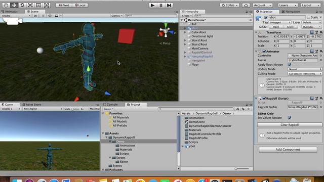 Dynamic Ragdoll in Unity - Building a new ragdoll смотреть онлайн