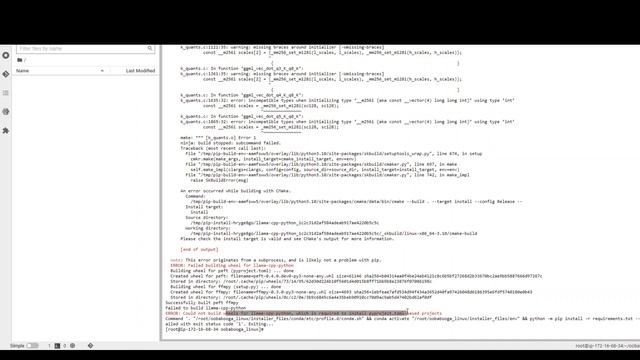 Failed building wheel for llama-cpp-python смотреть онлайн