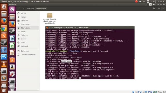 Ubuntu 16.04 - Failed to install google chrome (depends on libpango1 and libappindicator1) смотреть онлайн