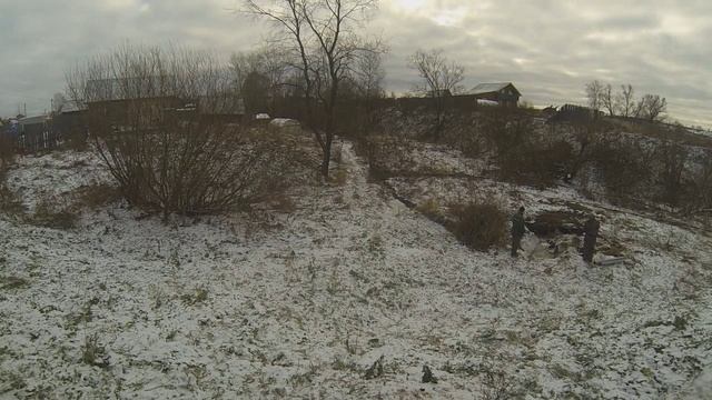 Пруд, подготовка к рытью котлована часть2 смотреть онлайн