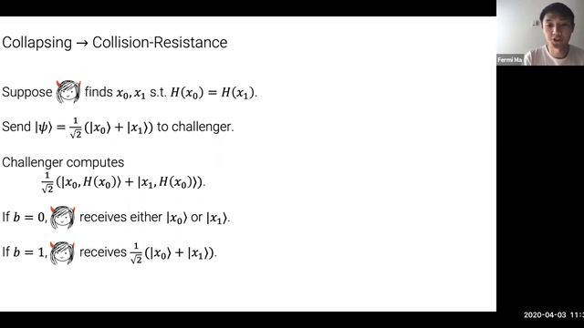 Quantum Secure Commitments and Collapsing Hash Functions смотреть онлайн