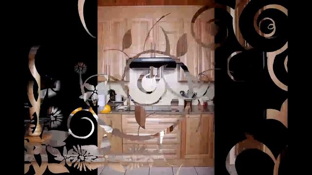 Кухня из массива дуба с баром в Минске, ExMassiv.by смотреть онлайн