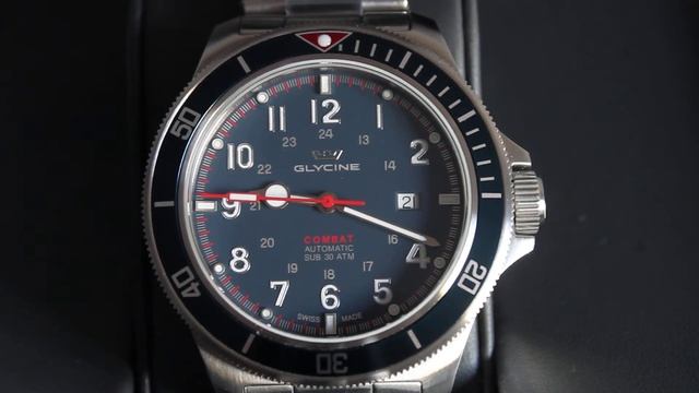 Дайвер Glycine Combat Sub 46 мм GL0254 смотреть онлайн