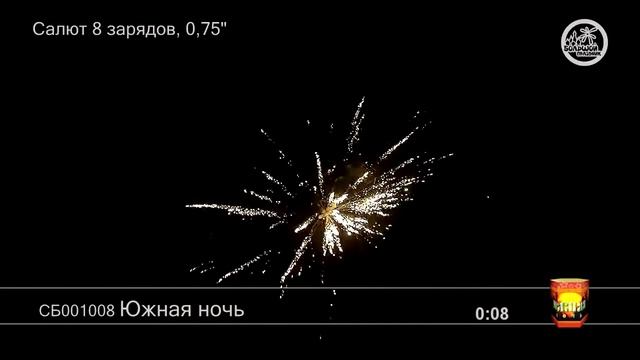 СБ001008 Южная ночь - КОЛОРЛОН, фейерверки и салюты в Новосибирске смотреть онлайн