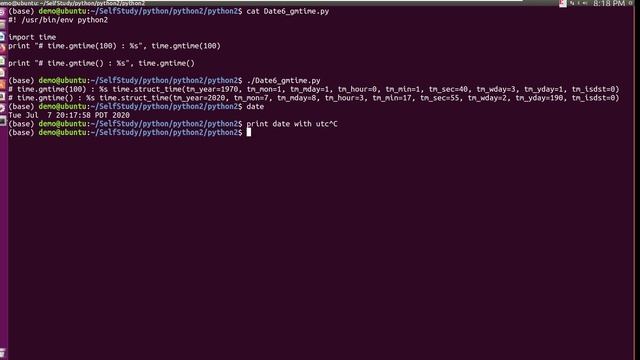 python2 time gmtime смотреть онлайн
