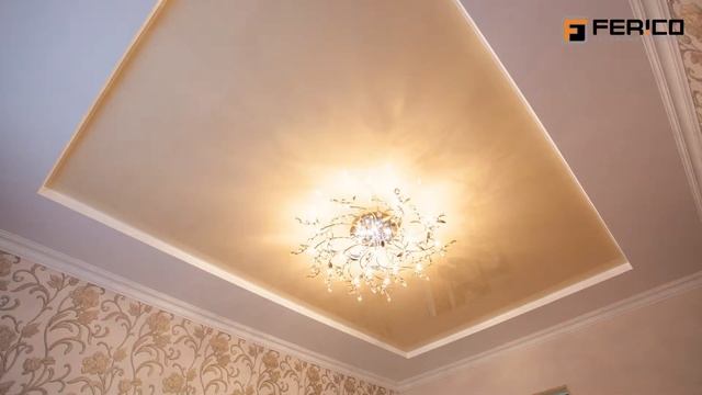 Натяжные потолки Ferico в спальнях в Минске смотреть онлайн