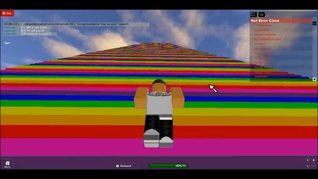 ROBLOX 10,000 Rainbow Stairs To Winner... смотреть онлайн