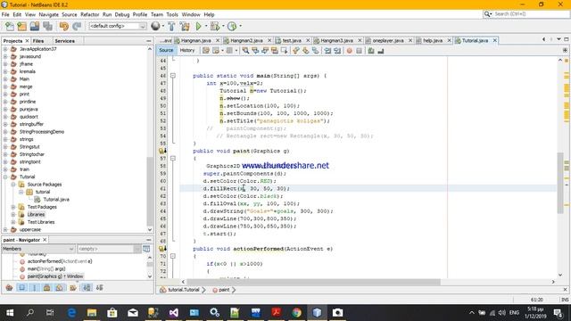 java animation with graphics swing tutorial actionlistener смотреть онлайн