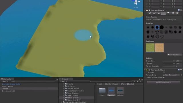 Создание карты в Unity3d