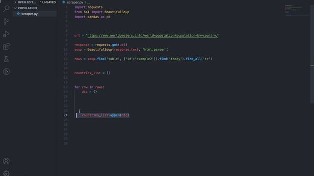 Python Project - Scrape Countries Population Data From an HTML Table into CSV and Excel Using Pytho смотреть онлайн