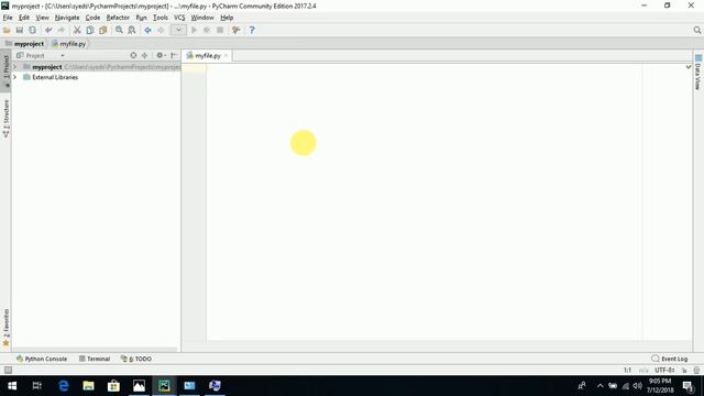 Python Tutorial For Beginners | How to create project in pycharm IDLE "Python" смотреть онлайн