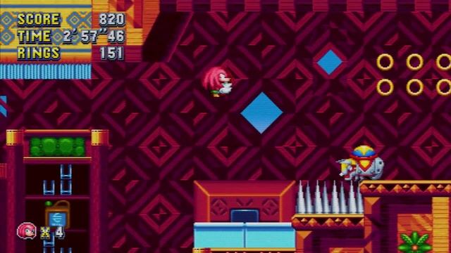 SONIC MANIA: Mirage Saloon Zone KNUCKLES Gameplay (No Commentary) смотреть онлайн