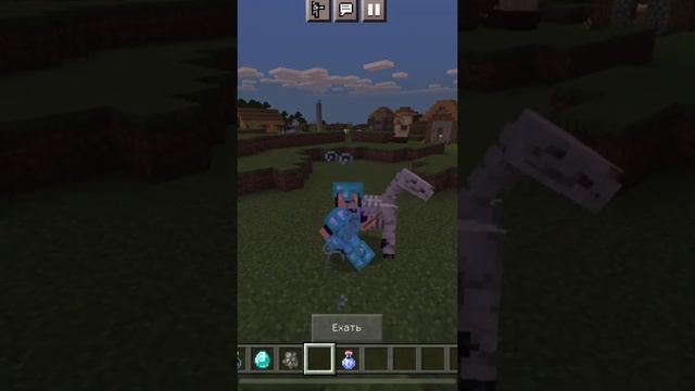 ЧТО МОЖЕТ ЛОШАДЬ-СКЕЛЕТ В МАЙНКРАФТ #minecraft #shorts смотреть онлайн