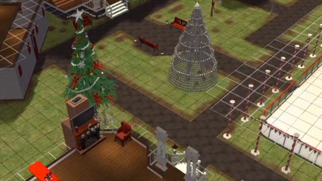 Переделка Рождественской площади в Симс 2. смотреть онлайн