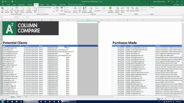 Compare Columns with Vlookup and Excel смотреть онлайн