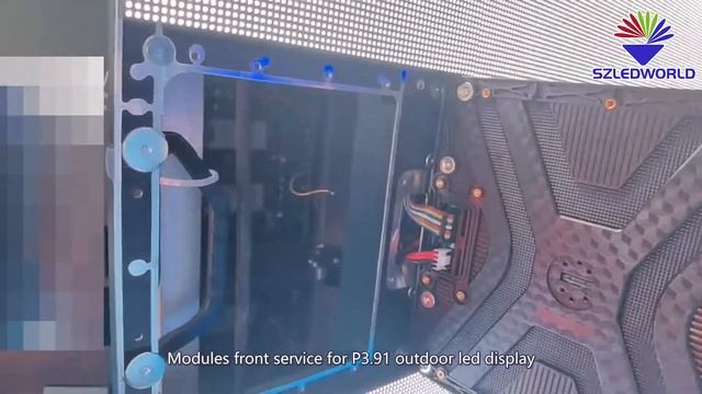 p3.91 outdoor led display, high refresh rate, module front service, both for rental and fixed смотреть онлайн