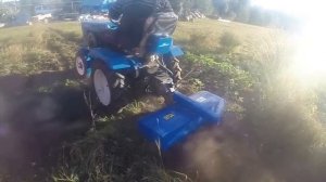 Минитрактор Garden Scout T-12 Перый выезд на целину