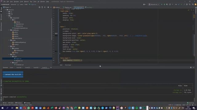 Социальная сеть Laravel 8 + Vue.js 3 Урок 10 - Form Register & Form Login SCSS смотреть онлайн