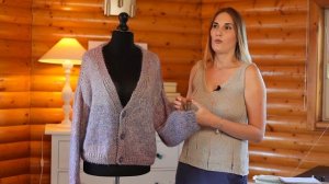 Комбинирование пряжи для вязания. Крутой кардиган спицами.