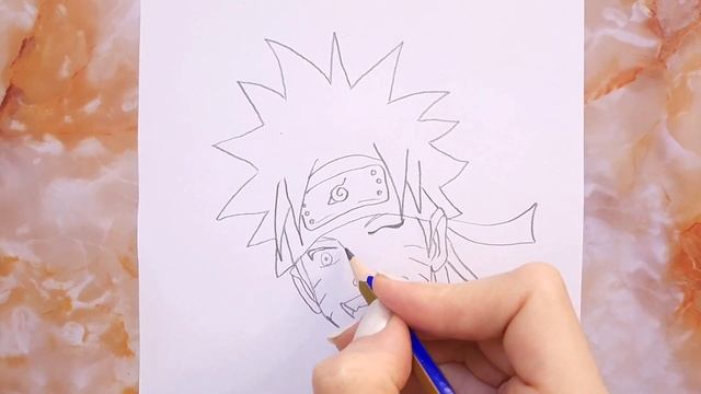 Drawing Naruto Uzumaki with Black Pencil - Step-by-Step Tutorial смотреть онлайн