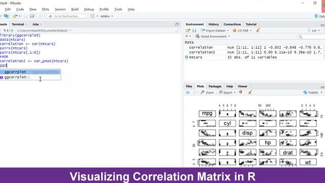 Visualizing correlation matrix in R within a minute |Subscribe for more| смотреть онлайн