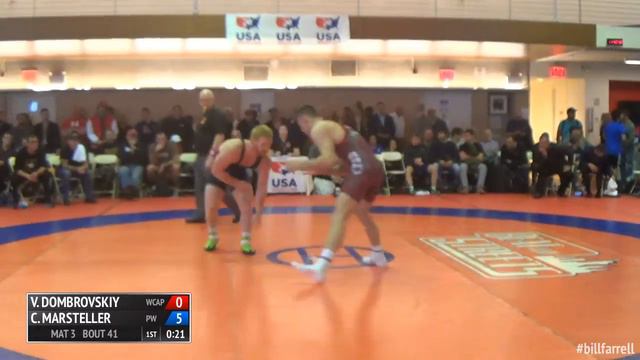 74 1/8 Final - Vladyslav Dombrovskiy (Army (WCAP)) vs. Chance Marsteller (Pride Wrestling) смотреть онлайн