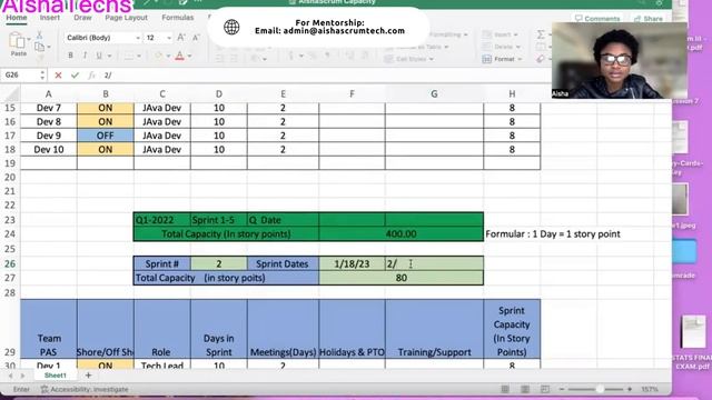 How To Calculate Scrum Team BASELINE PI PLANNING CAPACITY PLANNER (Part 4) смотреть онлайн