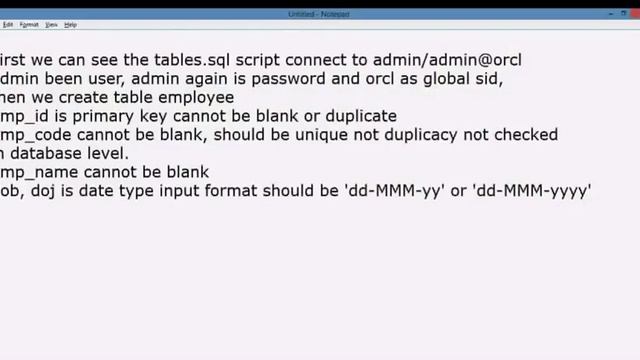 Oracle SQL DDL and DML Basic Tutorial through scripting. смотреть онлайн