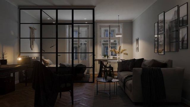 Interior animation/анимация интерьера | Studio Sun Rays смотреть онлайн