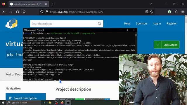 How to install Python, GDAL, virtualenvwrapper & other packages on Windows смотреть онлайн