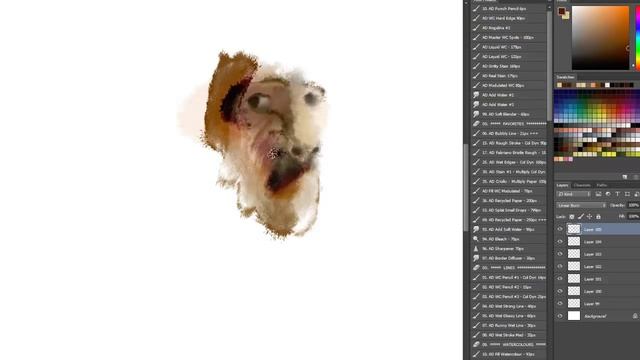 Photoshop Watercolour - Testing The Aquarellist Brushes Update смотреть онлайн
