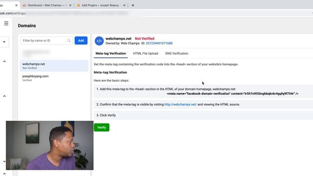 How to Verify Your Domain in Facebook Business Manager | Meta-tag Verification смотреть онлайн