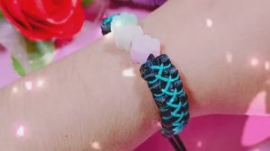 Браслет из паракорда с бусиной