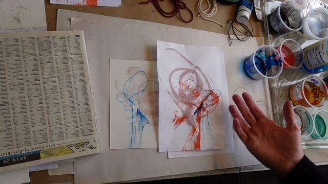 String Pull Prints with Added Drawing and/or Collage - A Project Demo with Sarah Whorf смотреть онлайн