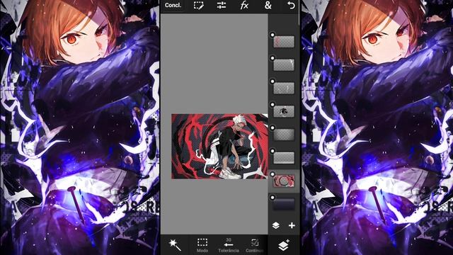 Speed art - Gfx Anime Android - Photoshop touch Android смотреть онлайн