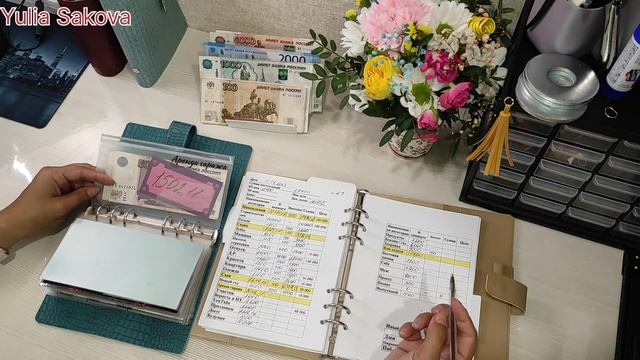 Распределяю зарплату 15 400 рублей и 12 000 рублей #cashenvelopes #бюджет #распределение #деньги