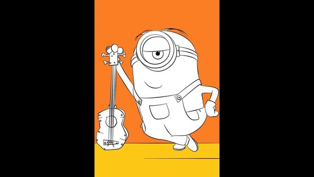 Детская раскраска для малышариков. Детская раскраска "Миньоны" "Minions" смотреть онлайн