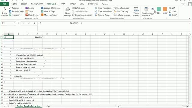 Beam Design Results Extraction Program смотреть онлайн