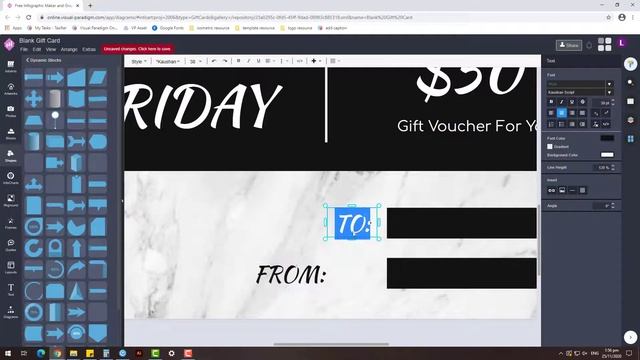 Free Gift Card Design Tutorial Make a Grey Marble Photo Black Friday Gift Card Using VP InfoART смотреть онлайн